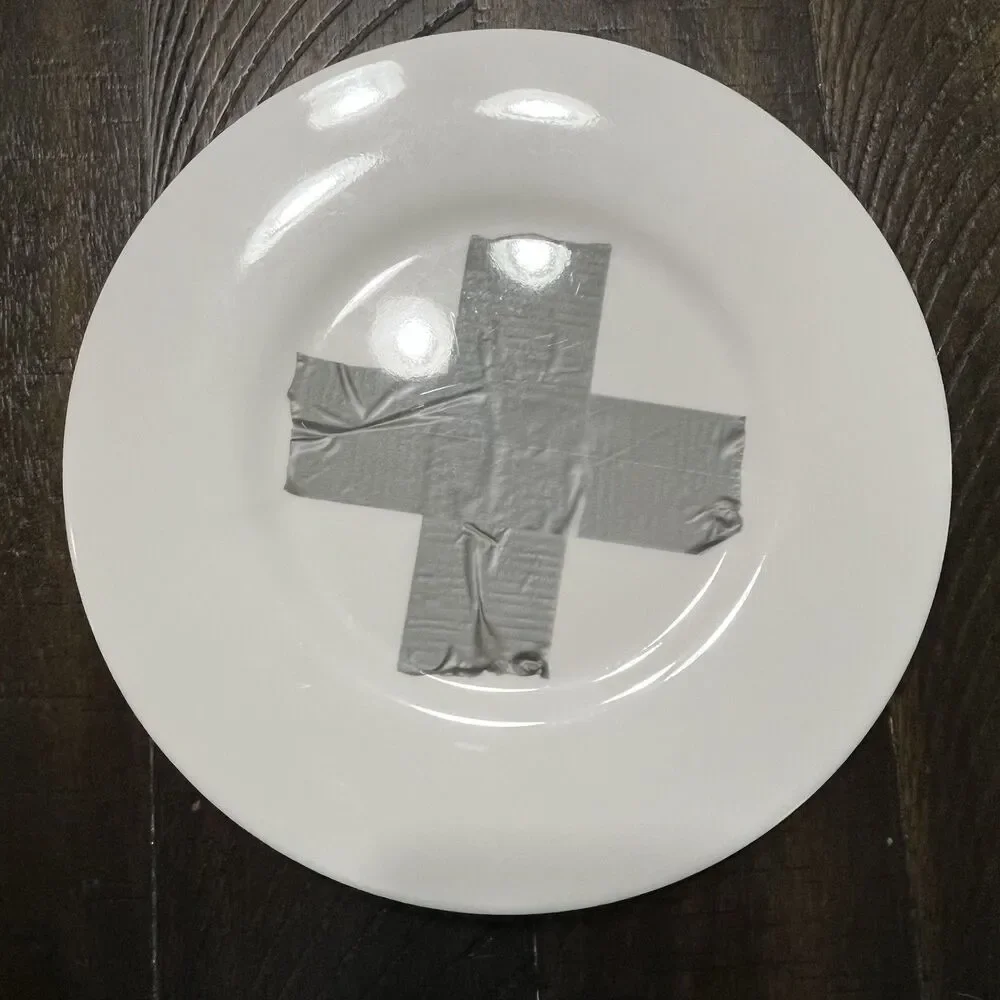 TOO by Blu Dot 4 Place Settings 8 pc - 4 Dinner Plates 4 Salad Plates Duct Tape
